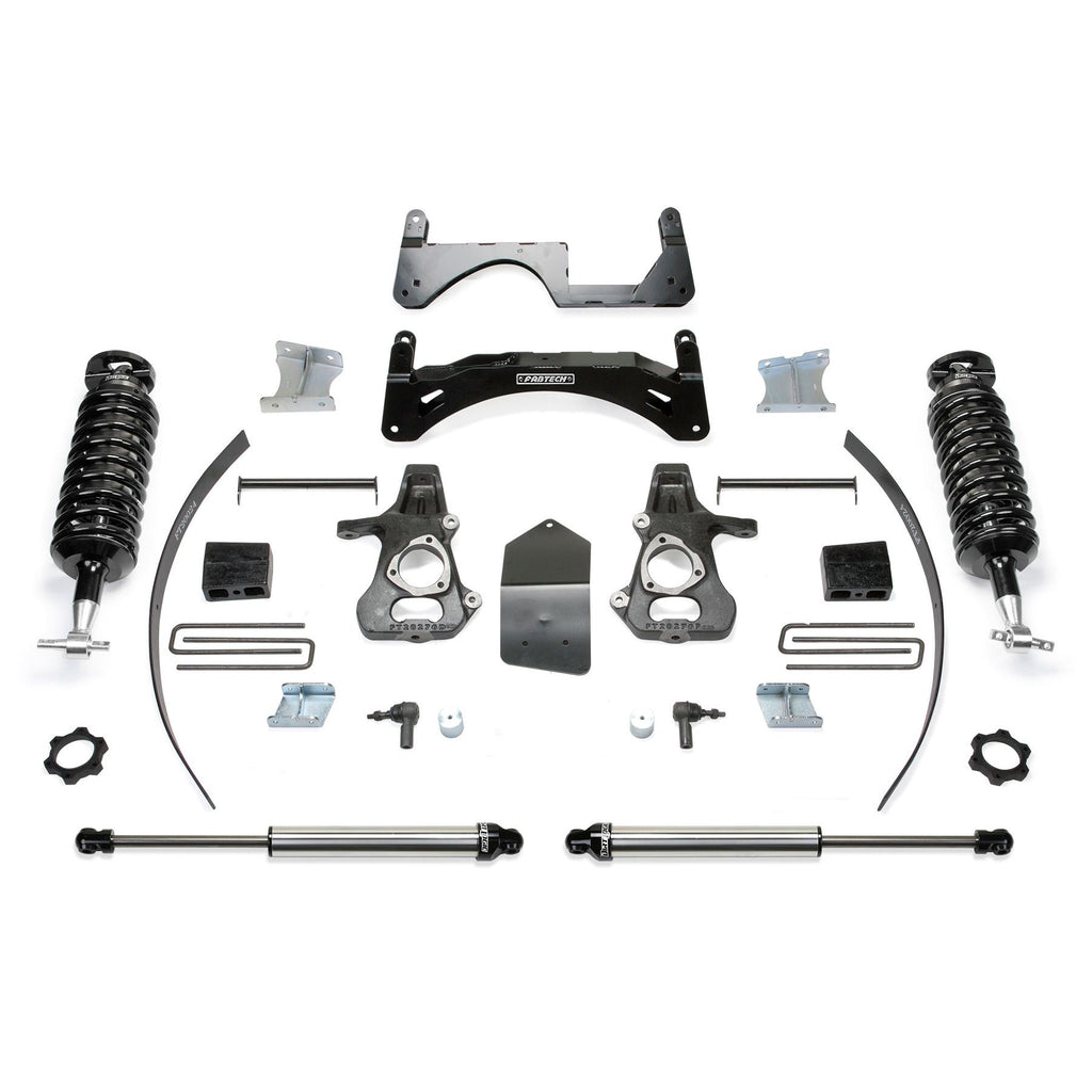 Fabtech 6" PERF SYS W/ 4.0 & 2.25 14-18 GM C/K1500 P/U W/ OE FORG STL UCA