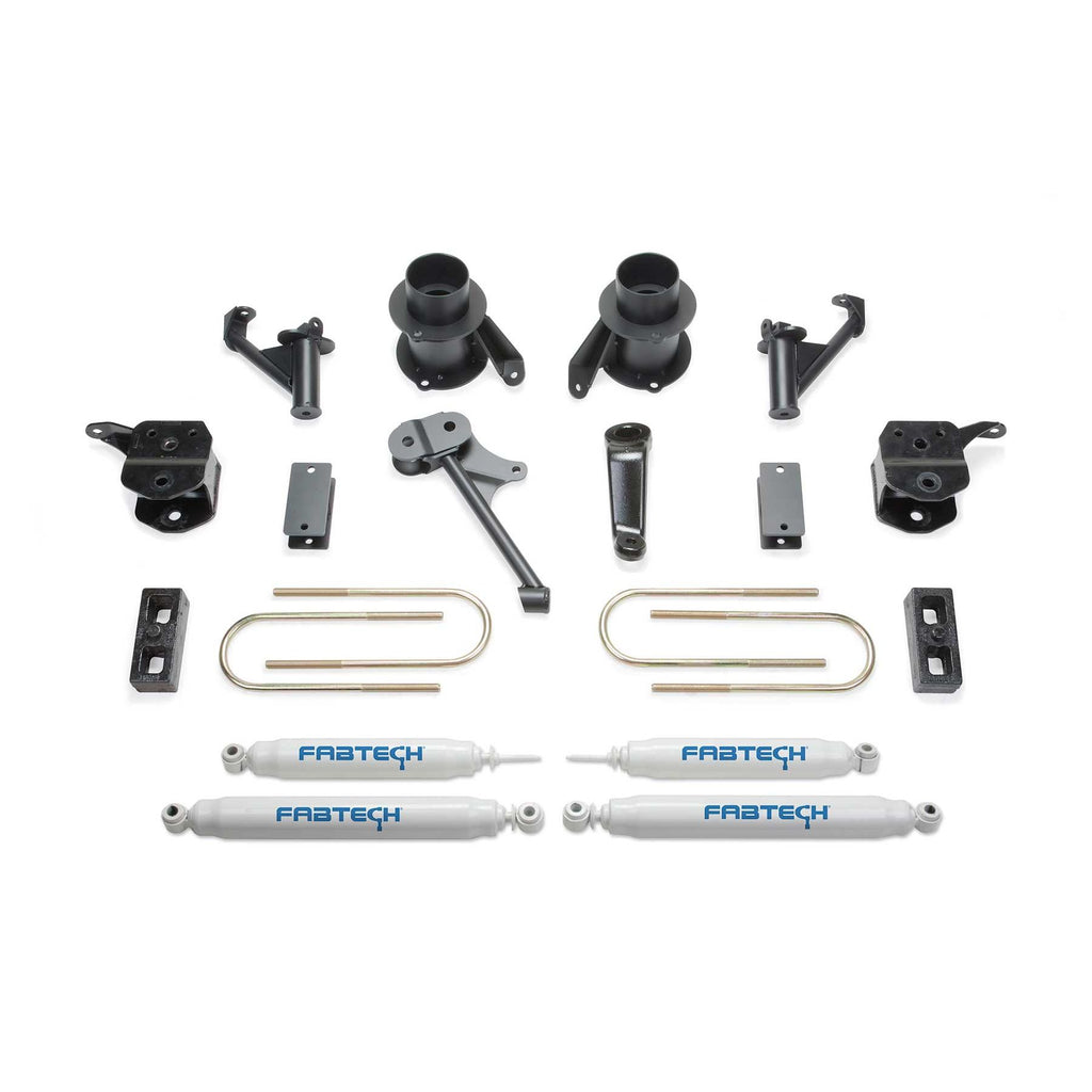 Fabtech 5" BASIC KIT W/PERF SHKS 2013-18 RAM 3500 4WD W/FACTORY RADIUS ARMS