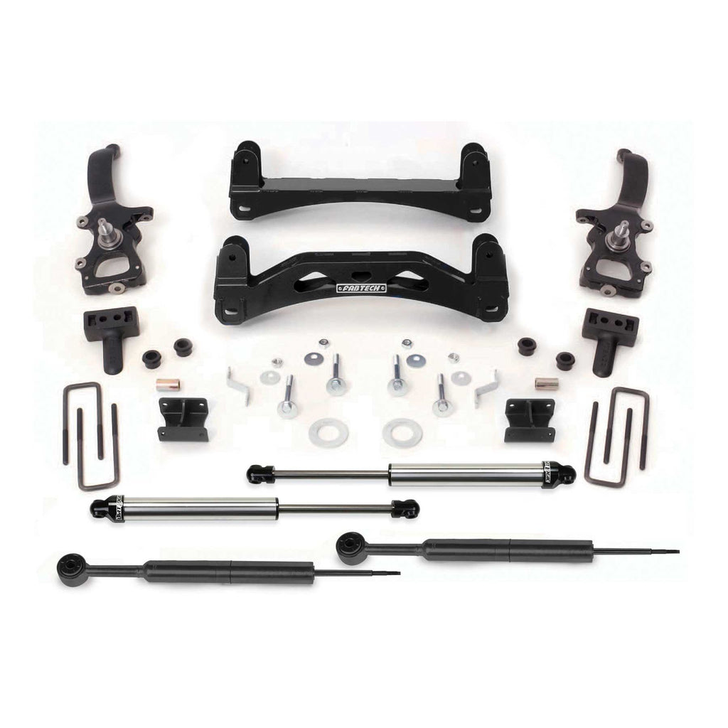 Fabtech 6" BASIC SYS W/DLSS SHKS 2004-08 FORD F150 2WD