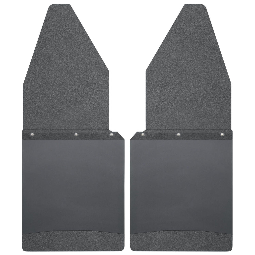 Kick Back Mud Flaps 12" Wide - Black Top and Black Weight