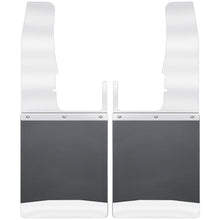 Load image into Gallery viewer, Kick Back Mud Flaps Front 12&quot; Wide - Stainless Steel Top and Weight