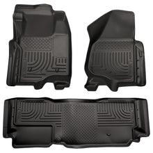 Load image into Gallery viewer, Husky Weatherbeater Front &amp; 2nd Seat Floor Liners (Footwell Coverage) 98721