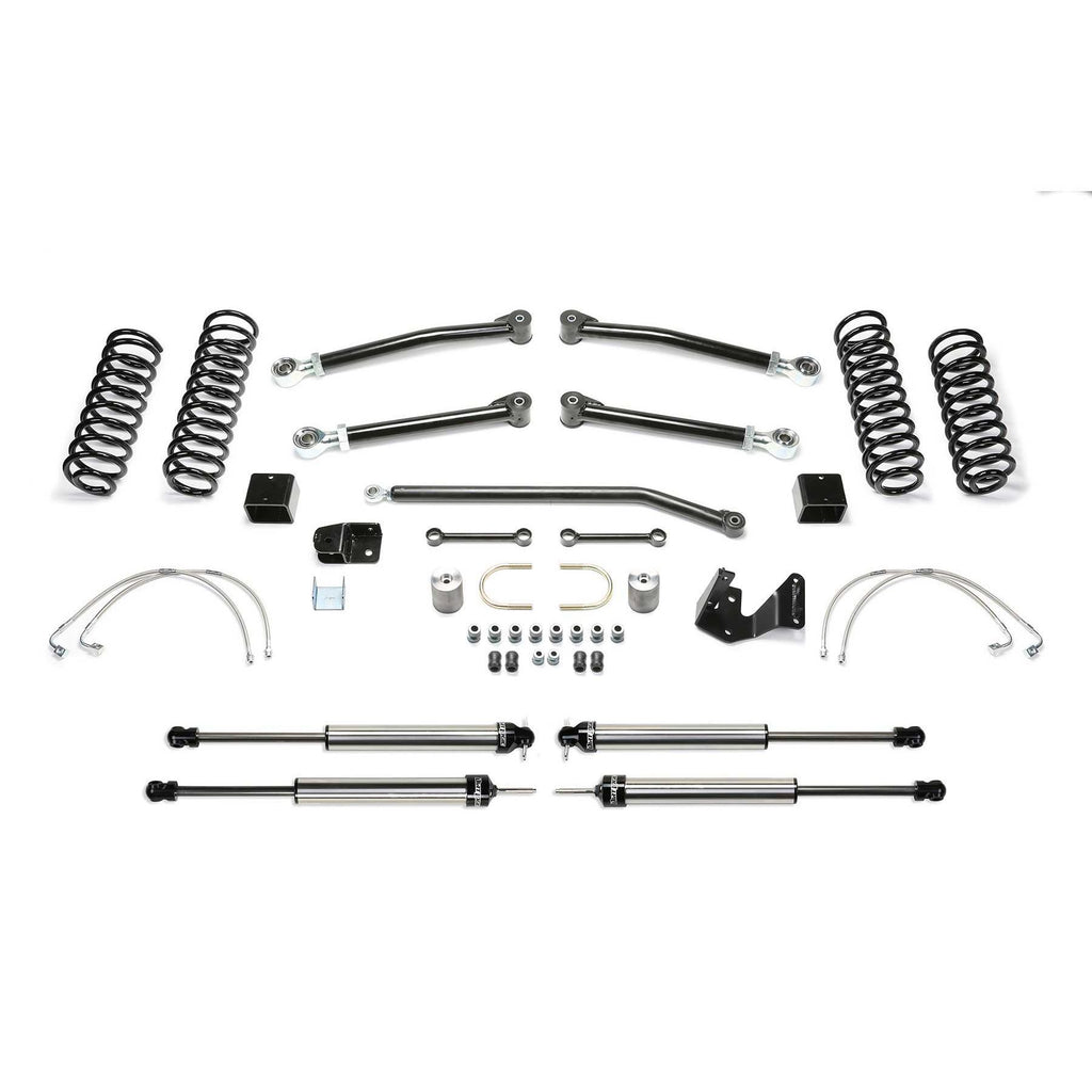 Fabtech 3" TRAIL II W/ DLSS SHKS 2007-18 JEEP JK 2-DOOR