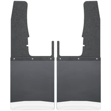 Load image into Gallery viewer, Kick Back Mud Flaps Front 12&quot; Wide - Black Top and Stainless Steel Weight