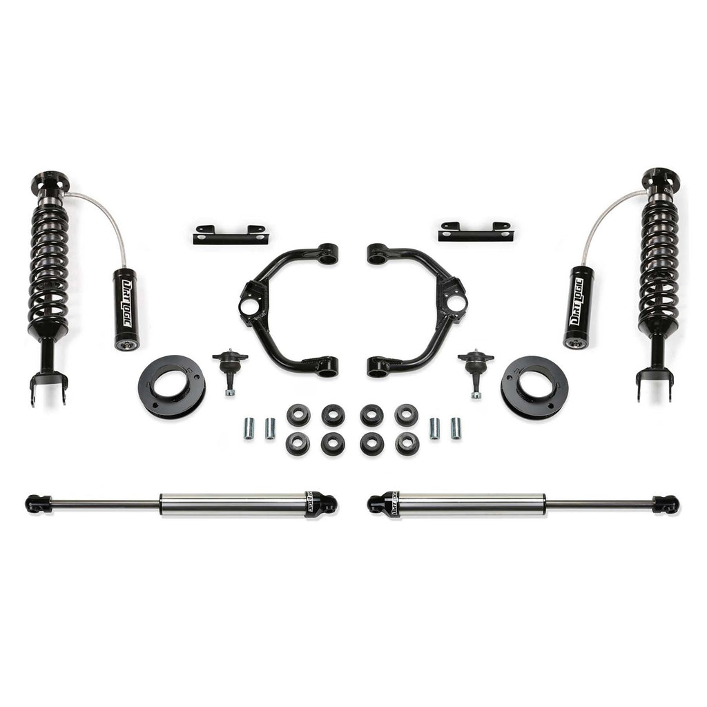 Fabtech 3" BJ UCA SYS W/ DL 2.5 RESI & 2.25 19-21 RAM 1500 2WD/4WD