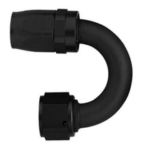 Load image into Gallery viewer, #6 180 Deg Hose End Black