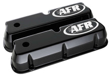 Load image into Gallery viewer, SBF Tall Alum Valve Cvr Black w/AFR Logo