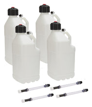 Load image into Gallery viewer, Utility Jug 5 Gal w/ Filler Hose Clear 4pk