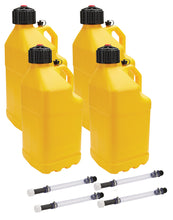 Load image into Gallery viewer, Utility Jug 5 Gal w/ Filler Hose Yellow 4pk