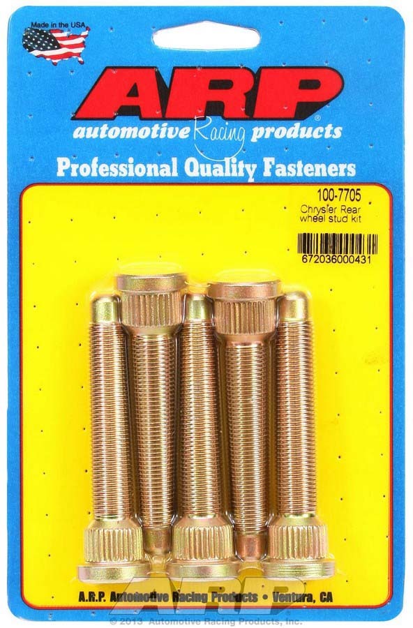 Wheel Stud Kit - 1/2-20 3.125/.680 Knurl (5)