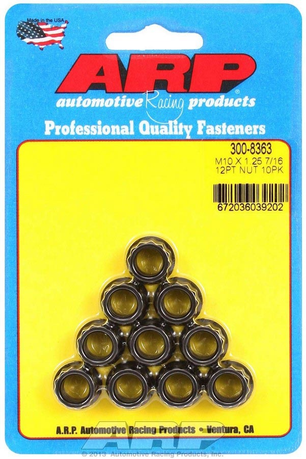 10mm x 1.25 12pt. Nuts (10)