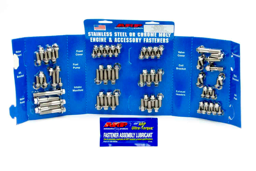 SBC S/S Complete Engine Fastener Kit 6pt.