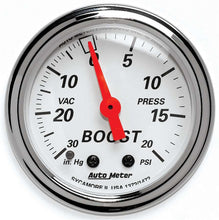 Load image into Gallery viewer, Artic White Boost/Vacuum Gauge