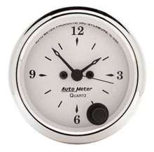 Load image into Gallery viewer, Old Tyme White 2 1/16in Quartz Clock