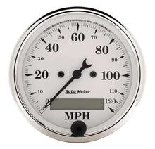 Load image into Gallery viewer, Old Tyme White 3 1/8in 120MPH Elec. Speedo