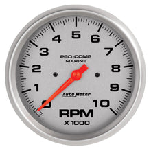 Load image into Gallery viewer, 5in U/L Tachometer Gauge 10000 RPM Silver