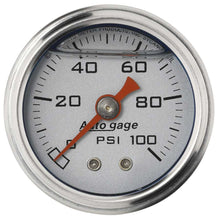 Load image into Gallery viewer, 1-1/2in Pressure Gauge - 0-100psi - Silver Face