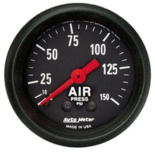 Load image into Gallery viewer, 2-1/16in Z-Series Air Pressure Gauge 0-150psi