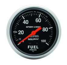 Load image into Gallery viewer, 0-100 Fuel Press Gauge