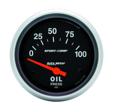 Load image into Gallery viewer, 0-100 Oil Pressure Gauge