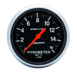 2-5/8in S/C EGT Pyrometer Kit 0-1600