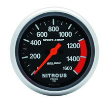 Load image into Gallery viewer, 2-5/8in S/C Nitrous Press. Gauge 0-1600psi