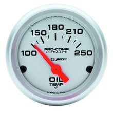 Load image into Gallery viewer, 2-1/16in Ultra Light Oil Temp. Gauge