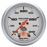 2-5/8in U/L Oil Temp Gauge w/Peak & Warning