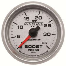 Load image into Gallery viewer, 2-1/16in U/L II Boost Gauge - 0-35psi