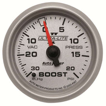 Load image into Gallery viewer, 2-1/16in U/L II Boost / Vac Gauge 30/20