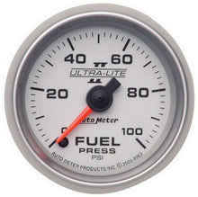 Load image into Gallery viewer, 2-1/16in U/L II Fuel Pressure Gauge 0-100psi