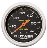 0-60 Blower Pressure