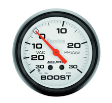 Load image into Gallery viewer, 2-5/8in Phantom Boost Gauge 30psi