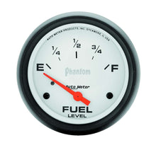 Load image into Gallery viewer, 2-5/8in Phantom Fuel Level Gauge