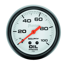 Load image into Gallery viewer, 2-5/8in Phantom Oil Pressure Gauge 0-100psi