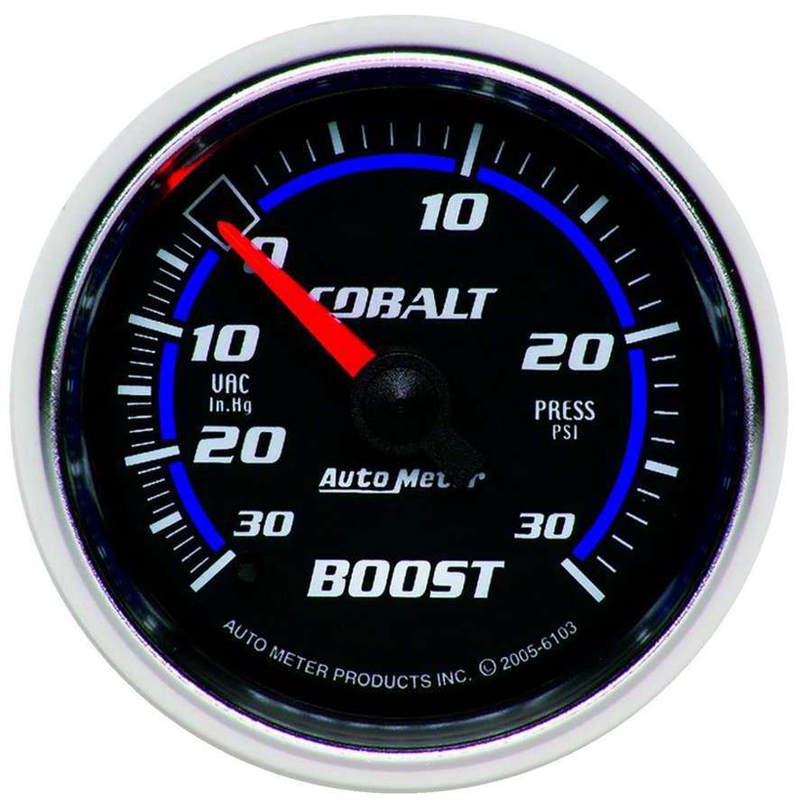 2-1/16in C/S Boost/Vac Gauge 30in Hg/30psi