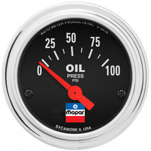 Load image into Gallery viewer, 2-1/16 Oil Press Gauge Mopar Logo Series