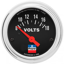 Load image into Gallery viewer, 2-1/16 Voltmeter Gauge Mopar Logo Series