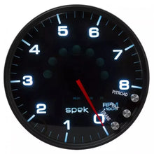 Load image into Gallery viewer, 5in Tachometer 8000 RPM w/Shift Light Black Dial