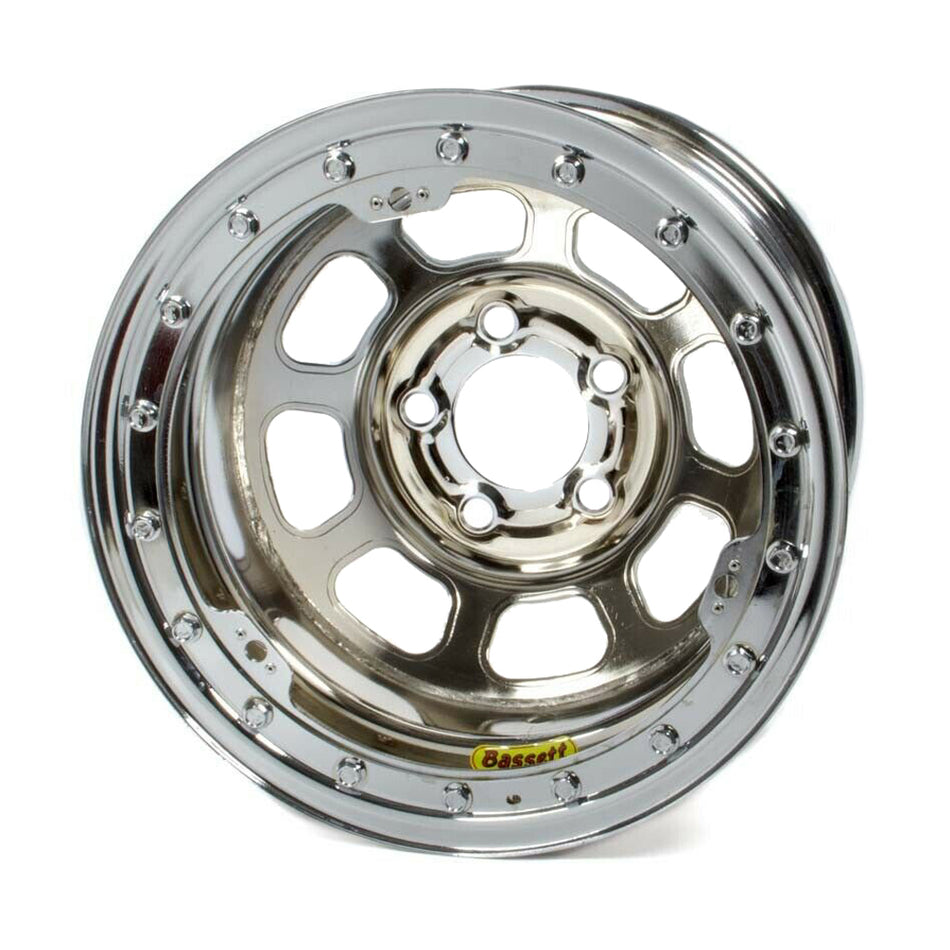 15x8 B/L Chrome Wheel 5x5 4in BS