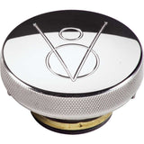 Polished Radiator Cap V8 Logo 16lb.