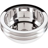 SBC 2 GRV Crank Pulley LWP Polished