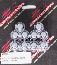 Load image into Gallery viewer, 1/2-20 ET Conical Seat Lug Nuts 10 Pack