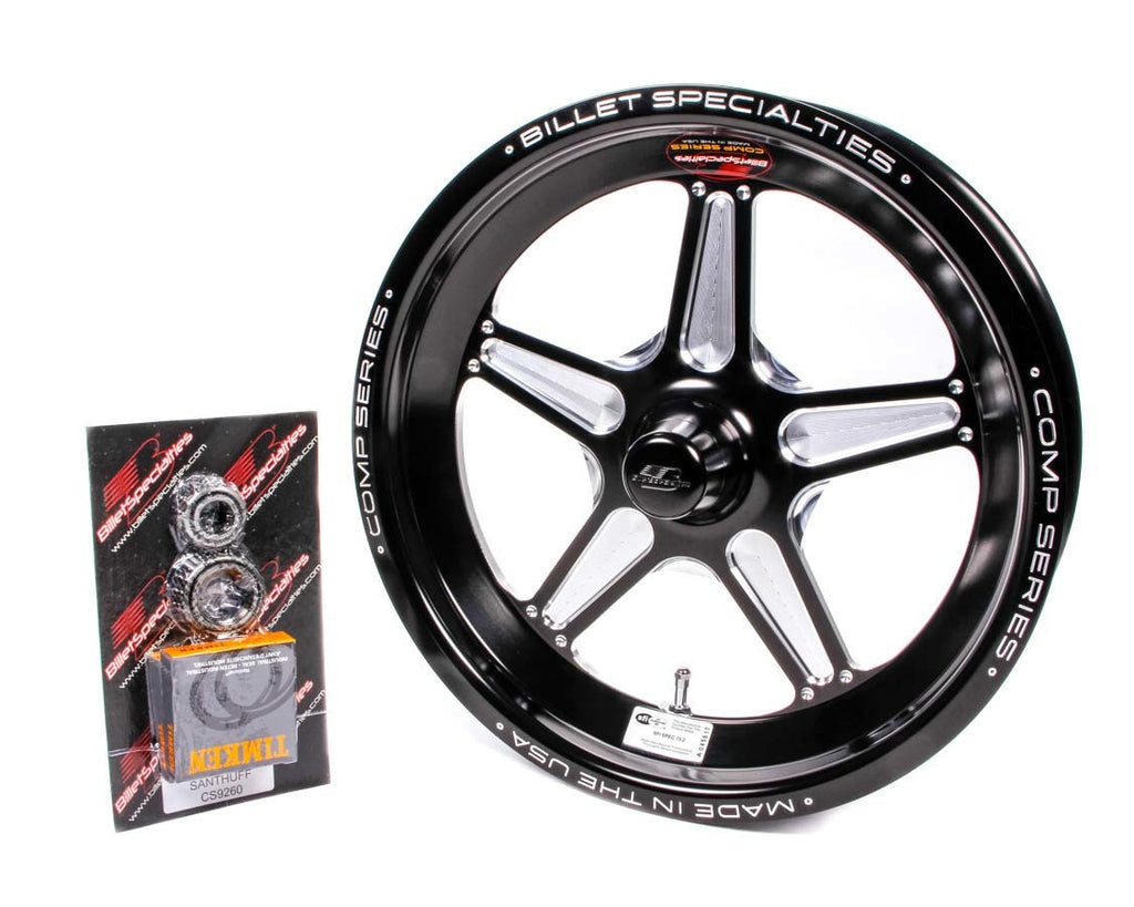 15x3.5 Comp Wheel 1.75bs 5x4.5 bc Black