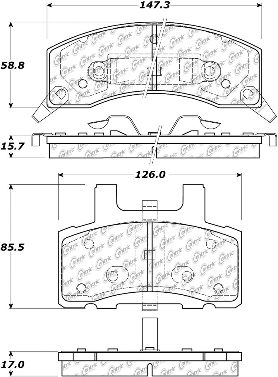 C-TEK Ceramic Brake Pads with Shims