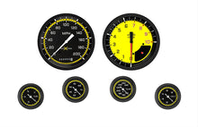 Load image into Gallery viewer, Autocross Yellow 6 Gauge Set 2-1/8 Full Sweep