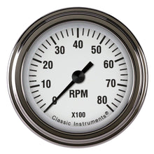 Load image into Gallery viewer, White Hot Tachometer 2-1/8 Full Sweep