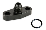 Turbo Oil Drain Back Flange  6an - Black