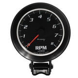 3-3/8 Dia Tachometer 8000 RPM Black Dial