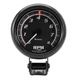 2-1/2 Dia Tachometer 8000 RPM Black Dial